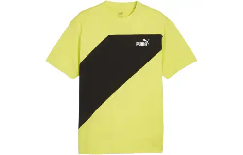 PUMA T Shirts Men's Turquoise Crew Neck Moderate Straight Fit