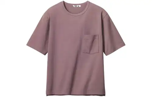 UNIQLO U Collection T Shirts Men's Umber Crew Neck Moderate