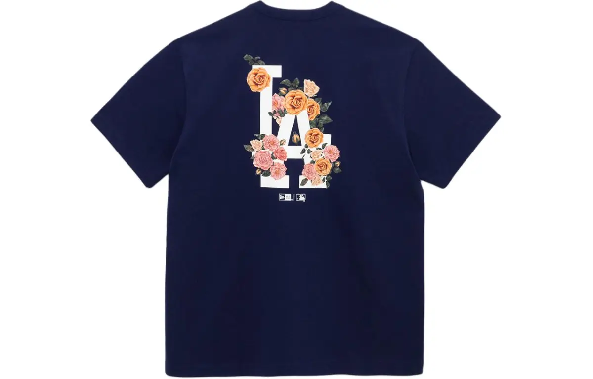 New Era T Shirt Couple, Trendy And Versatile Unisex Blue