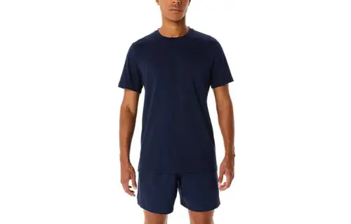 Asics SPIRAL EMBROIDERY TEE T Shirt Men's Blue