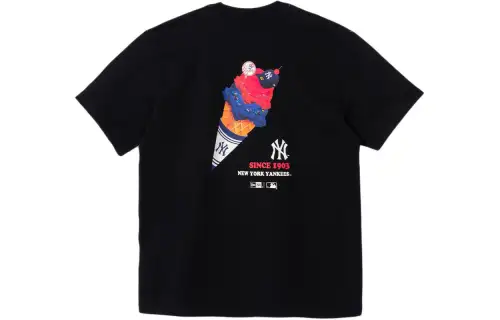 New Era T Shirt Couple, Trendy And Versatile Unisex Gift Box Set Included Black