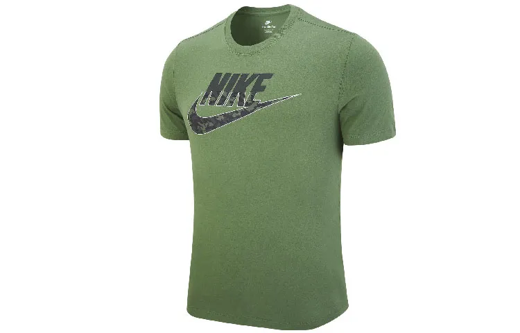 Nike T Shirt Men's Tree Stem Green