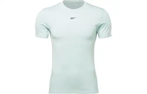 Reebok T Shirts Men's Blue Crew Neck Moderate Straight Fit