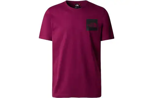 THE NORTH FACE T Shirts Men's Rose Red Crew Neck Moderate Straight Fit