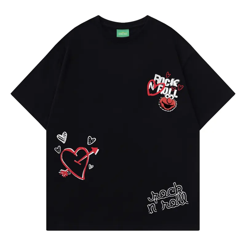 SESAME STREET Drop Shoulder Sleeve T Shirt Unisex