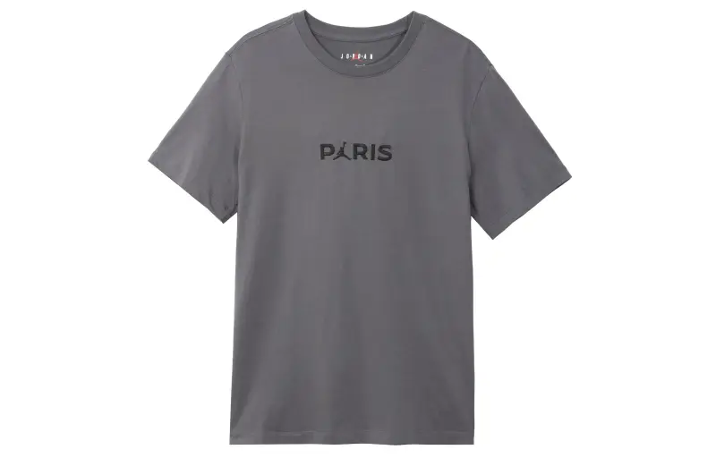 Jordan PSG Club Men's Breathable Crewneck T-Shirt 'Dark Gray'