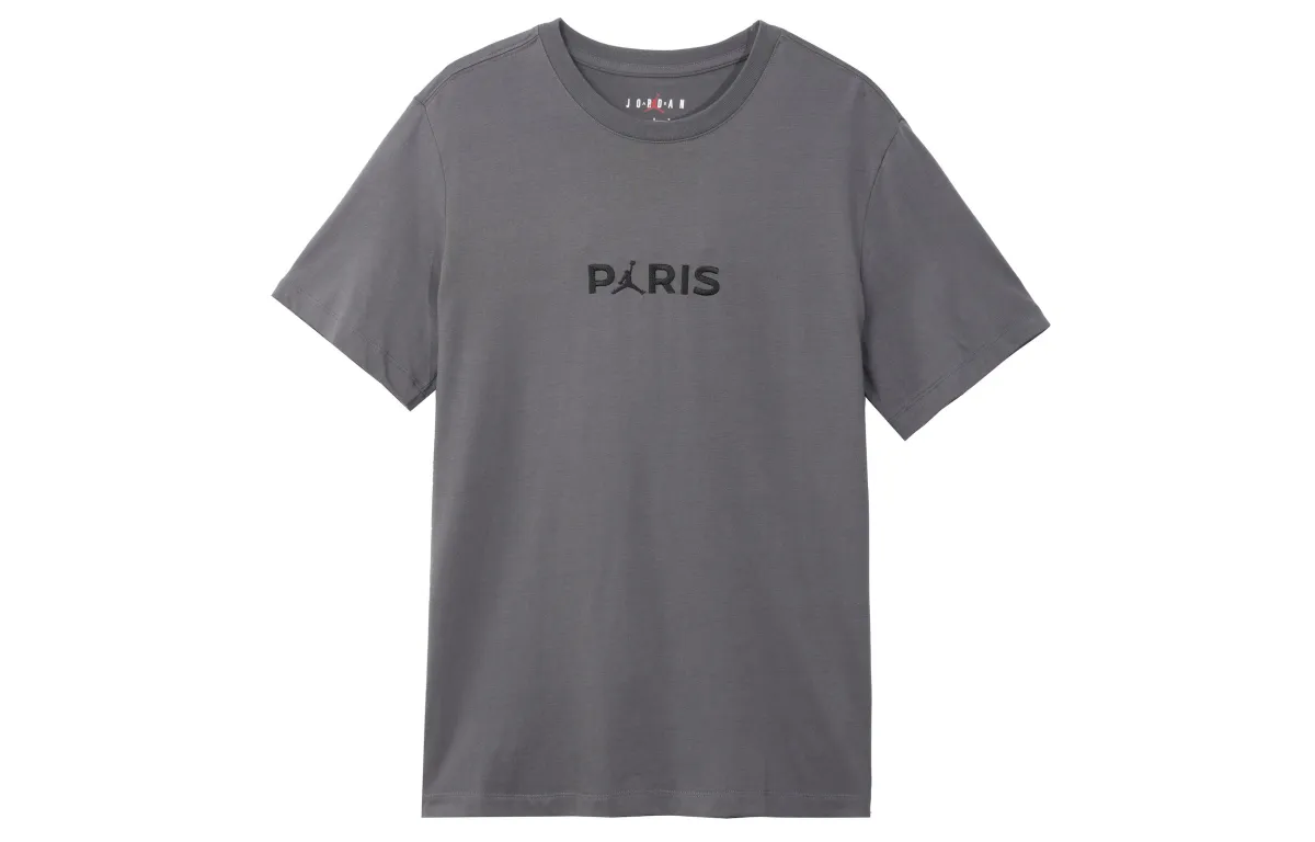 Jordan PSG Club Men's Breathable Crewneck T-Shirt 'Dark Gray'