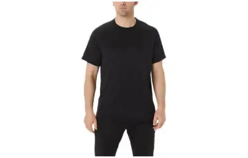 Asics Active Short Sleeve Top T Shirt Men's Black
