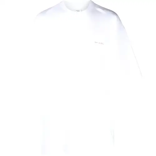 Vetements T Shirts Unisex White Crew Neck Moderate Straight Fit