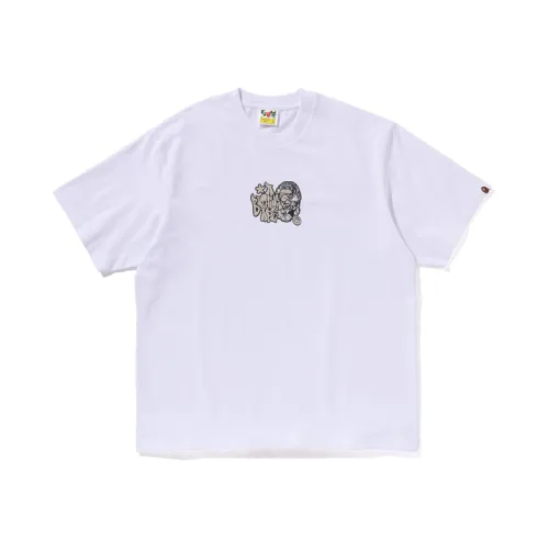 A BATHING APE ® Logo print Cotton T shirt