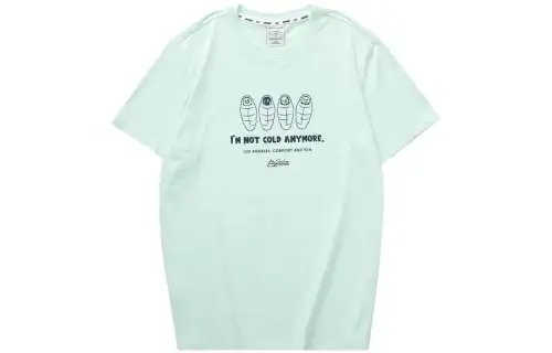 Skechers T Shirts Men's Refreshing Blue/01US Crew Neck Moderate Straight Fit
