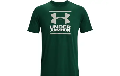 Under Armour T Shirts Men's Green Crew Neck Moderate Straight Fit