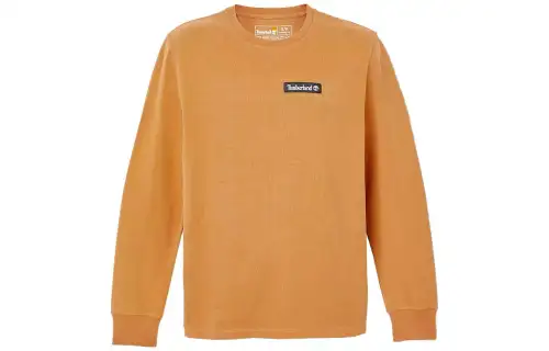 Timberland T Shirts Unisex Yellow Crew Neck Moderate Straight Fit