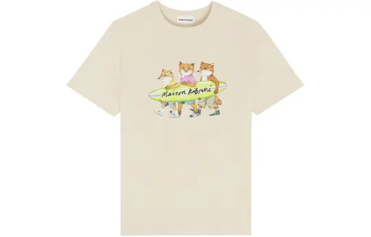 Maison Kitsuné Surfing Foxes Comfort T Shirt