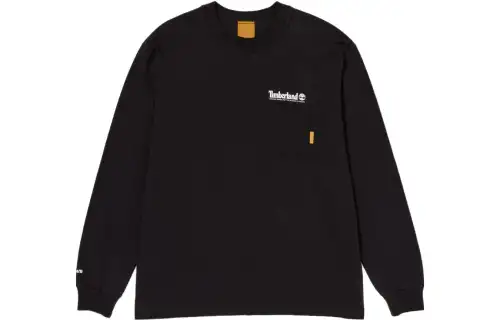 Timberland FW23+81 3 T Shirts Unisex Black Crew Neck Moderate Straight Fit