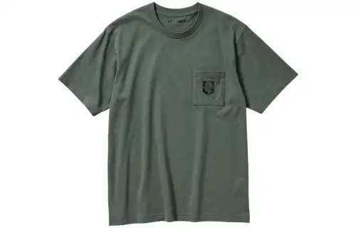 UNIQLO X Attack On Titan FW23 T Shirt Unisex Green