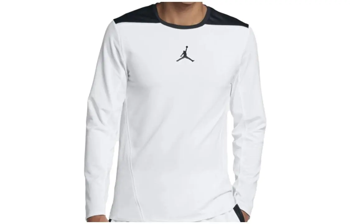 Jordan Ultimate Flight T-Shirts Men's White Crew Neck Moderate Straight Fit