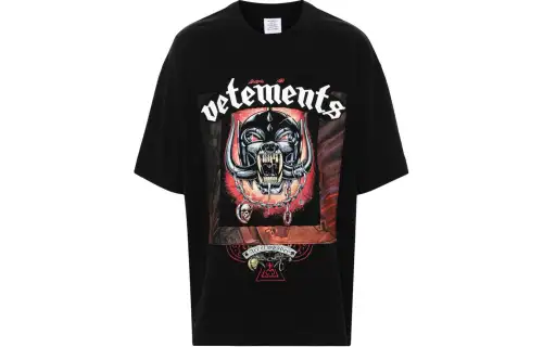 Vetements SS24 T Shirt Unisex Black