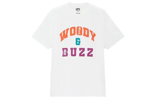 UNIQLO T Shirts Unisex White Crew Neck Moderate