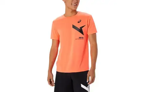 Asics T Shirt Unisex Shimmer Coral
