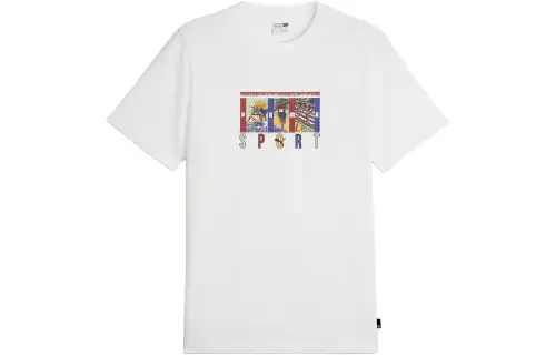 PUMA Graphics PUMA Sport T Shirt Men's White