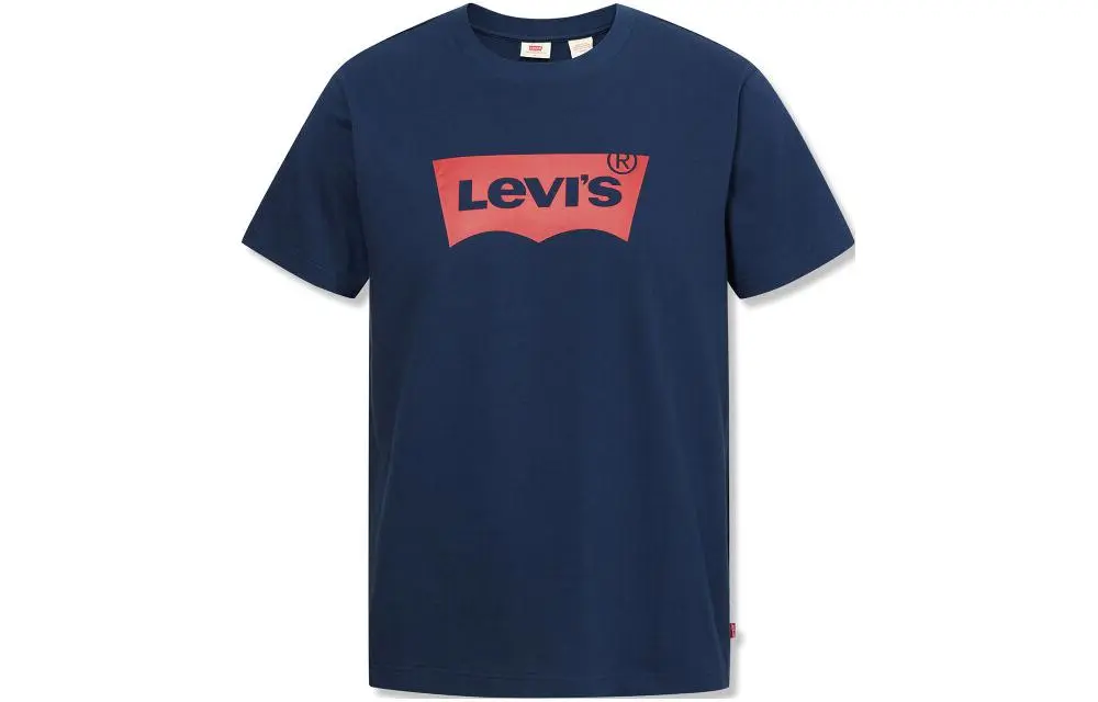 Levi's T-Shirts Men's Blue Crew Neck Moderate Other