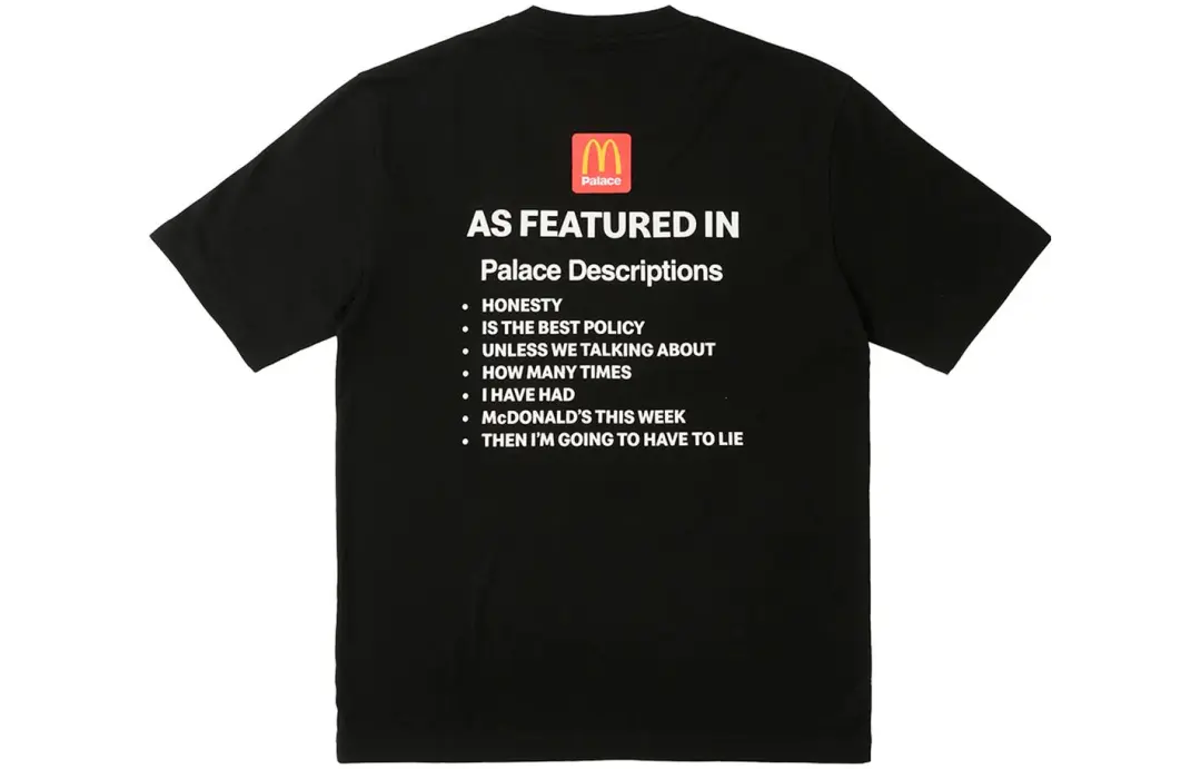 PALACE X McDonald's Description Ii T shirt