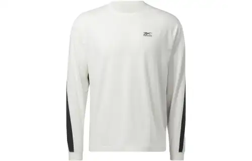 Reebok T Shirts Unisex Pink White Crew Neck Moderate Straight Fit