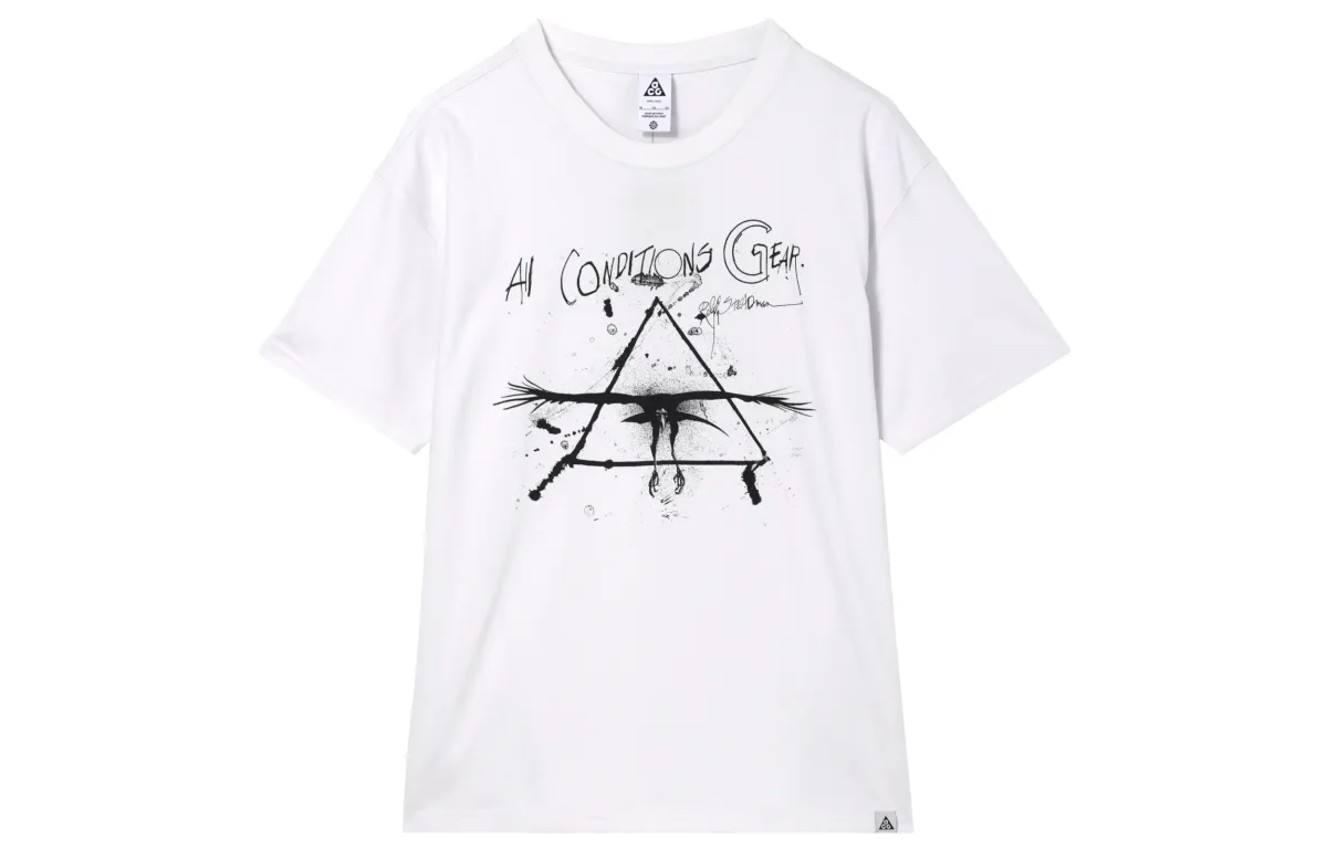 Nike ACG T Shirt Men's Mountain Peak White