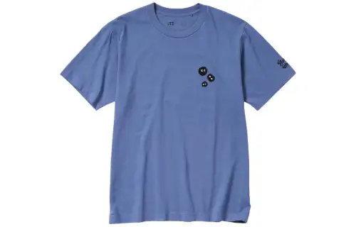 UNIQLO x JIBOLIGONGZUOSHI,LIANMINGKUAN SS24 T Shirt Unisex Blue