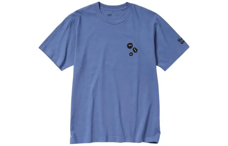 UNIQLO x JIBOLIGONGZUOSHI,LIANMINGKUAN SS24 T Shirt Unisex Blue