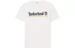 Timberland T Shirts Men's White Crew Neck Moderate Straight Fit