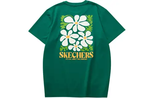 Skechers Sports League Collection T Shirt Unisex Evergreen