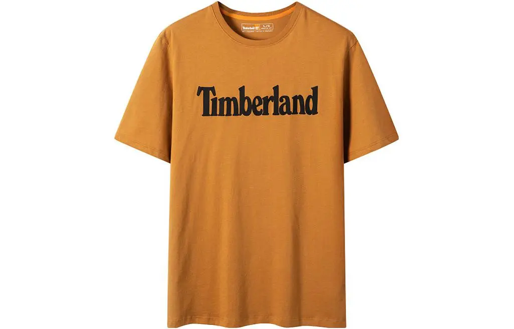 Timberland T-Shirts Men's Wheat Crew Neck Moderate Straight Fit
