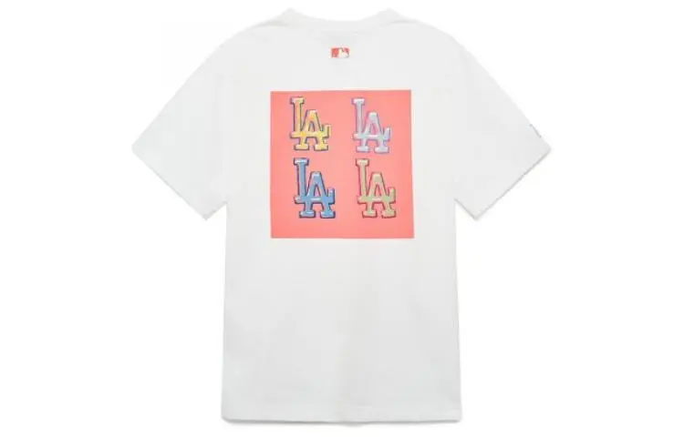 MLB Los Angeles Dodgers T-Shirts Unisex White Crew Neck Moderate