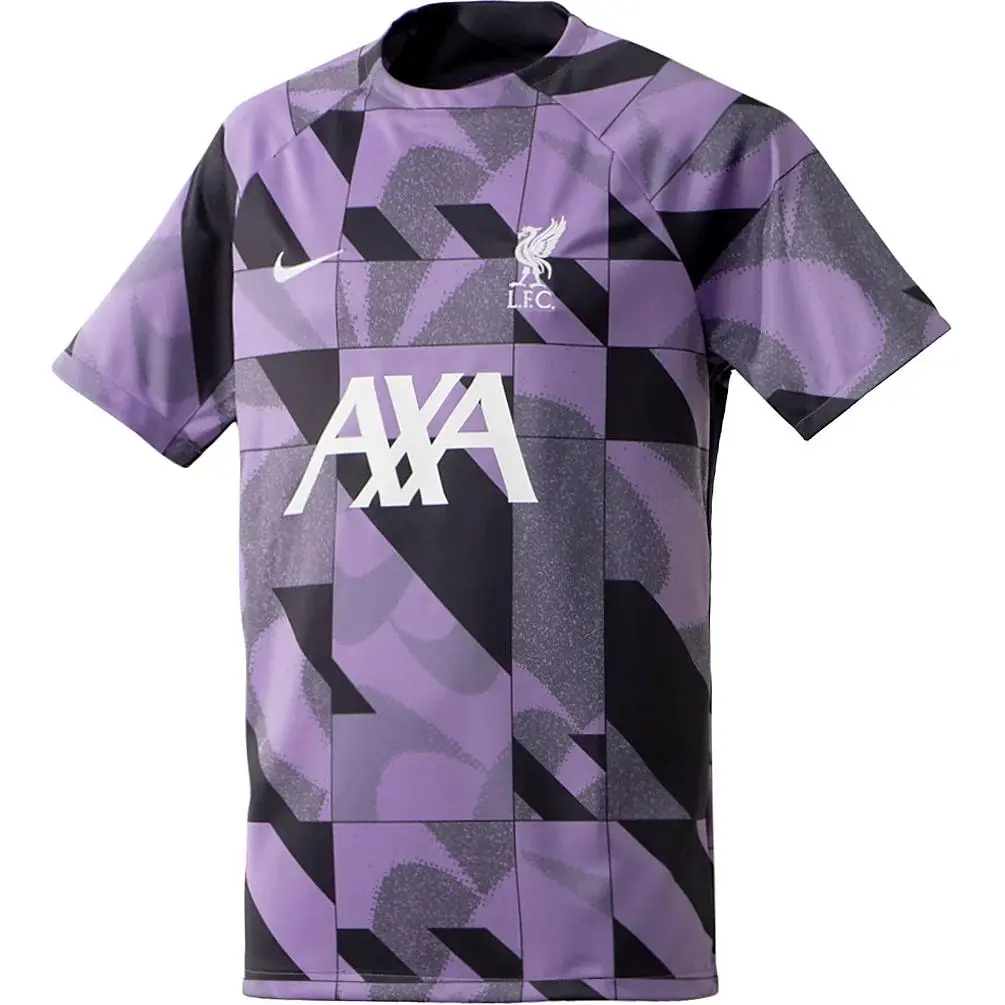 Nike T-Shirts Men's Purple Crew Neck Moderate Straight Fit
