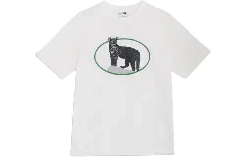 PUMA T Shirts Men's White Crew Neck Moderate
