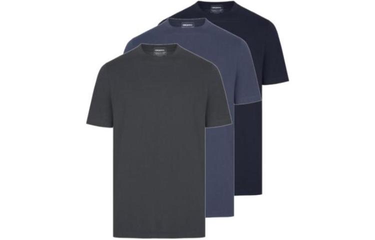 Maison Margiela Mason Margiela Solid Color Pullover Round Neck Short Sleeve T-Shirt Men's 3-Pack