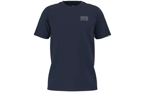 Vans T Shirts Men's Blue Crew Neck Moderate Straight Fit