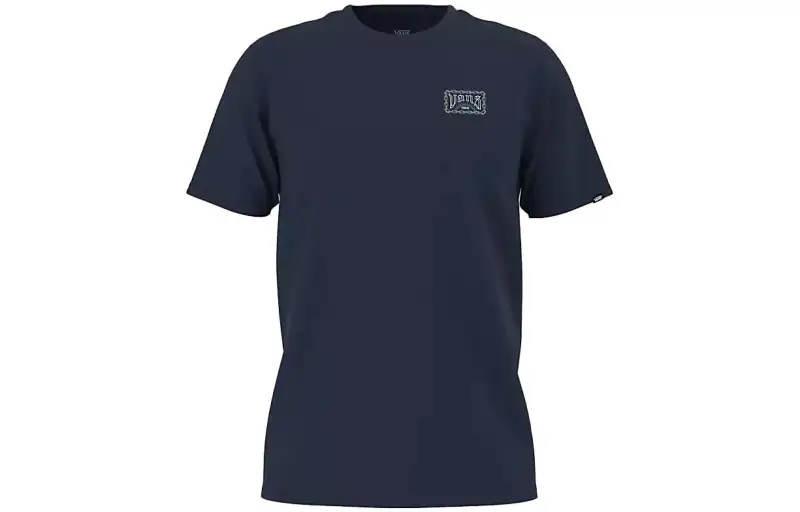Vans T Shirts Men's Blue Crew Neck Moderate Straight Fit