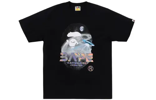 Bape Moon Photo Ape Head Tee