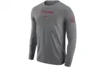 Nike T Shirts Men's Gray Crew Neck Moderate Straight Fit