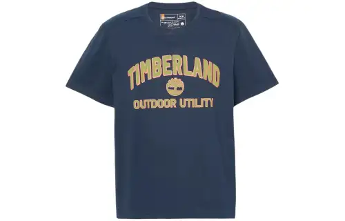 Timberland Outdoor Utility Short Sleeve Graphic T Shirt T Shirt Men's Dark Blue