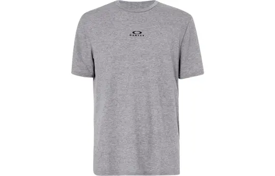 Oakley T Shirts Men's Light Gray Crew Neck Moderate Straight Fit