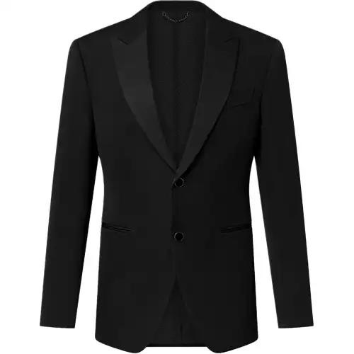 Lv Single Breasted Wool Tuxedo Cut Away Jacket