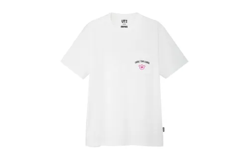 UNIQLO T Shirts Unisex White Crew Neck Moderate