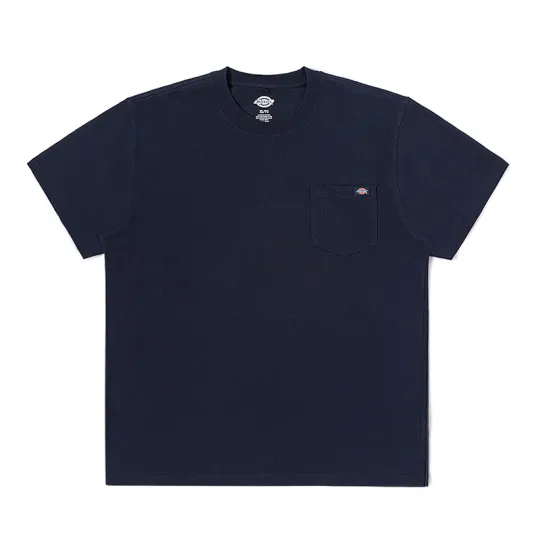 Dickies T Shirts Unisex Navy Blue Crew Neck Moderate Straight Fit