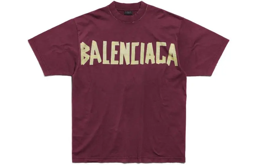 Balenciaga Tape Type Medium Fit T Shirt