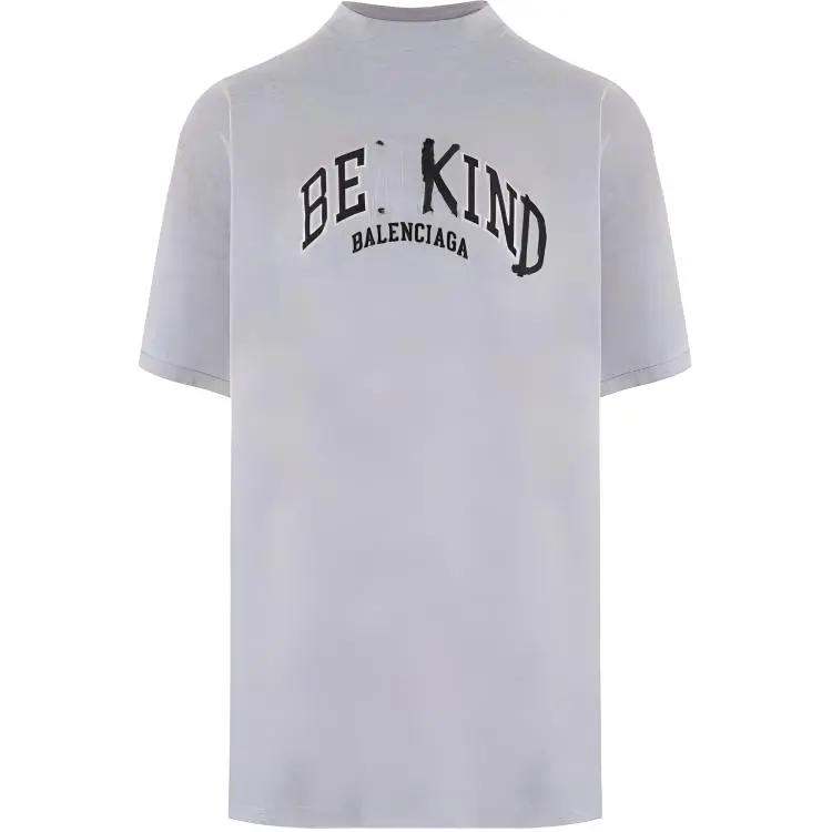 Balenciaga T Shirt Loose Fit Men's Gray
