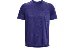 Under Armour T Shirts Men's Purple Crew Neck Moderate Straight Fit